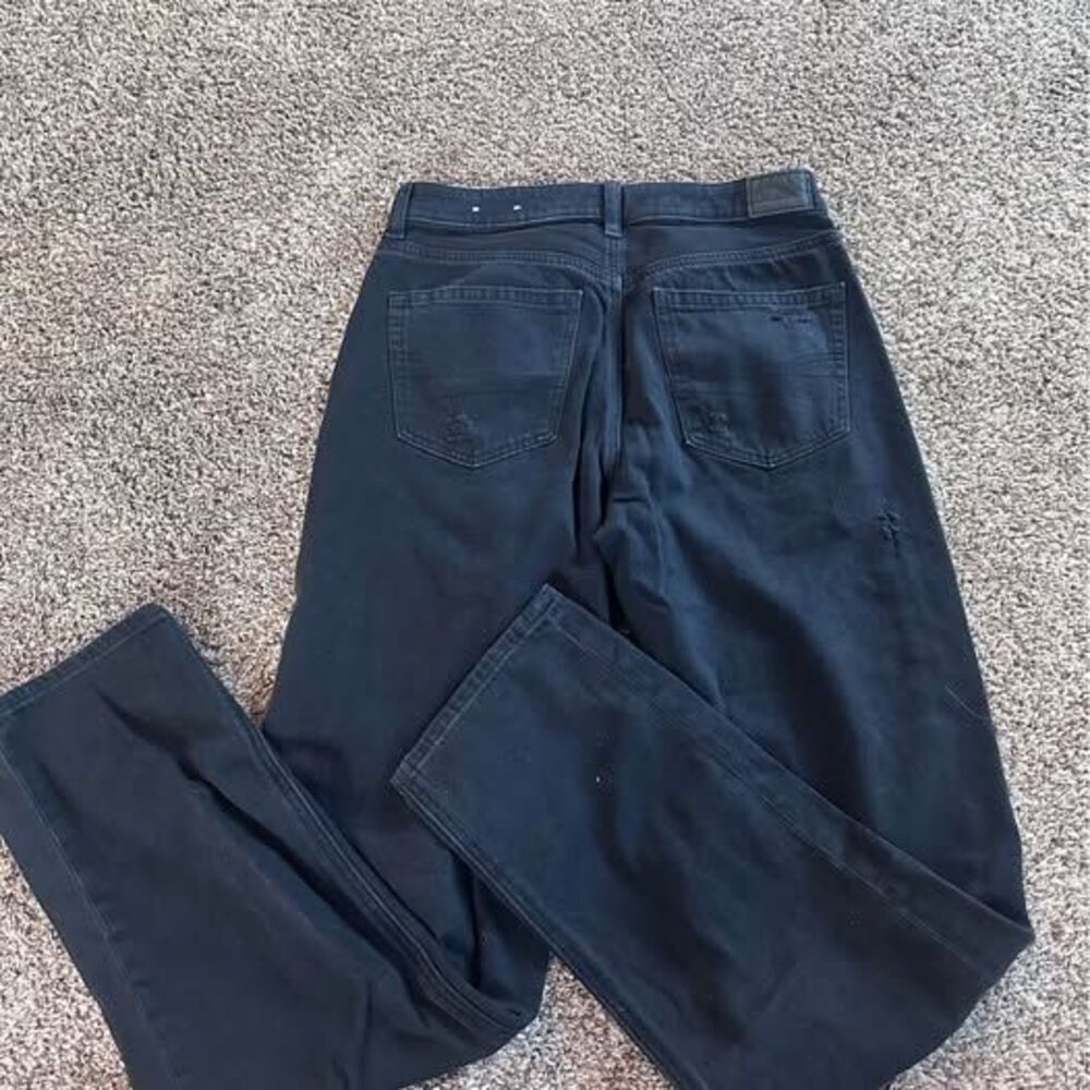 American Eagle Straight Mom Jean black - Picture 3 of 4
